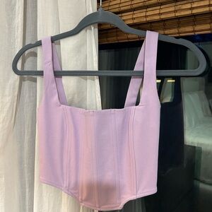 Dynamite lilac purple corset top